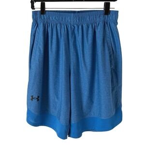 Under Armour Blue Athletic Shorts Loose Fit Pull On Sportswear Workout M